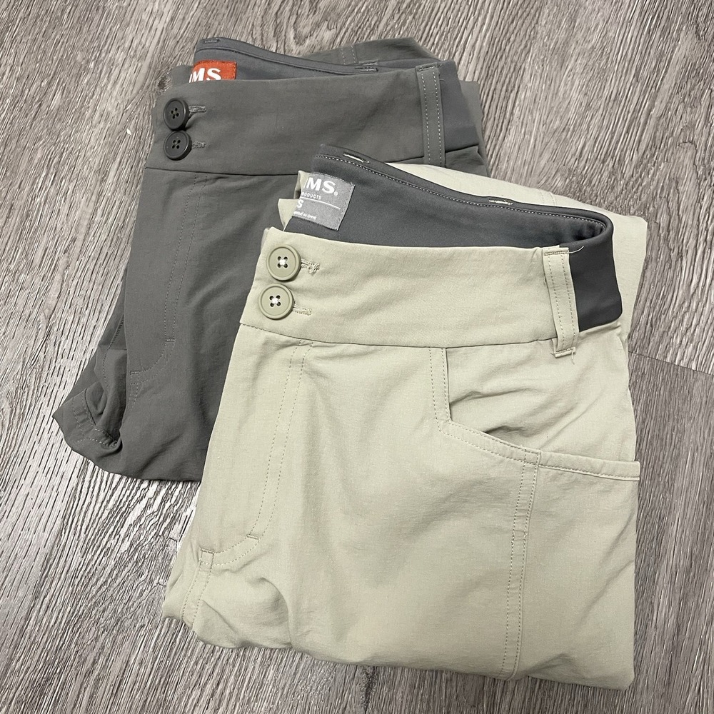 Simms Pants Women's X-small Beige Gray Fishing Outdoor Hiking Nylon Stretch